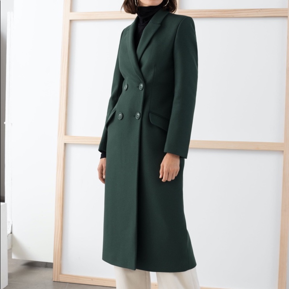 ISO & Other Stories Double Breasted Tailored Coat